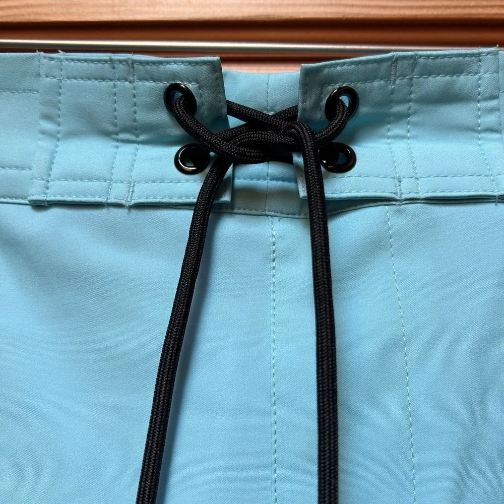 Tucann Swim Trunks Mens XL Aqua Blue Compression Lined Board Shorts Beach Surfer